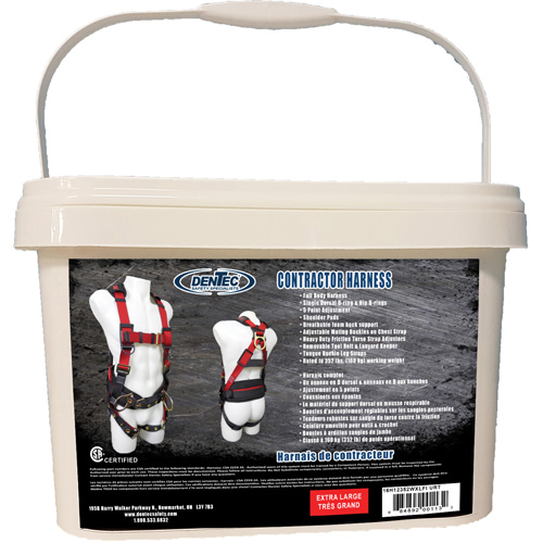 Contractor Safety Harness in Pail, CSA Certified, Class AP, X-Large, 352 lbs. Cap. Toolneeds Inc.