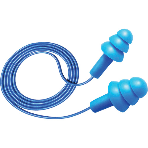 Hush 50-25 Reusable Metal Detectable Earplugs, Corded, One-Size, Bulk - Box, 25 NRR dB Toolneeds Inc.