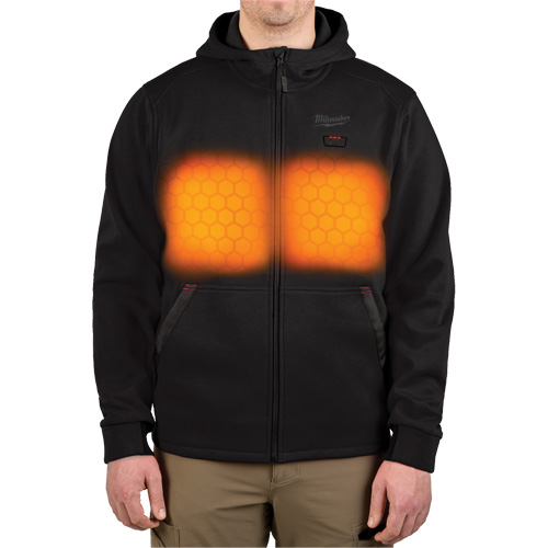 M12 Heated Hoodie (Jacket Only), Men's, Large, Black, Poly-Cotton Toolneeds Inc.