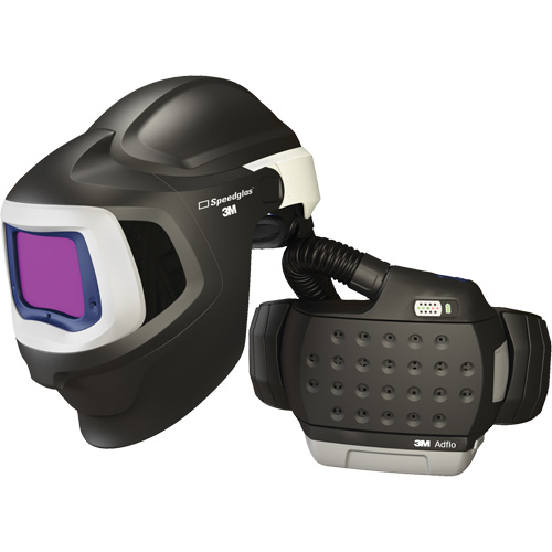 Syst&egrave;me de protection respiratoire &agrave; &eacute;puration d'air motoris&eacute; haute efficacit&eacute; Adflo avec masque de soudage 9100 MP Speedglas, Masque de soudage, Pile Lithium-ion Toolneeds Inc.