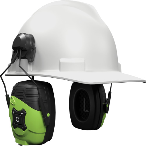 Safety Green Link Aware Bluetooth Earmuffs, Cap Mount Style, 21 dB Toolneeds Inc.