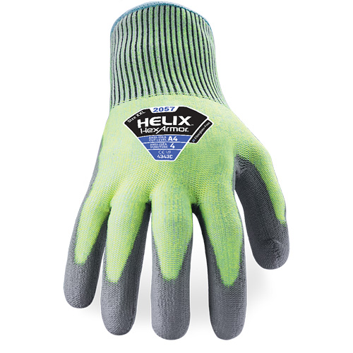 Gants r&eacute;sistant &agrave; la coupe & l'abrasion Helix 2057, Taille 6/T-petit, Calibre 13, Rev&ecirc;tement Polyur&eacute;thane, Enveloppe en PEHP, ASTM ANSI niveau A4/EN 388 niveau C Toolneeds Inc.