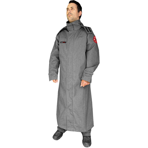 CoreMAX FR 52" Jacket with Attached Hood, 4X-Large, Grey Toolneeds Inc.