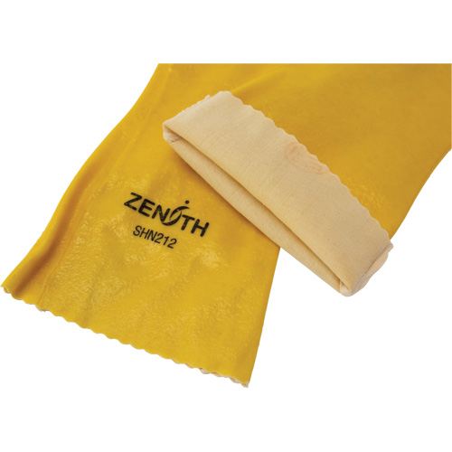 Rough-Finish Chemical-Resistant Gloves, Size 9, 14" L, PVC, Interlock Inner Lining, 47-mil Toolneeds Inc.