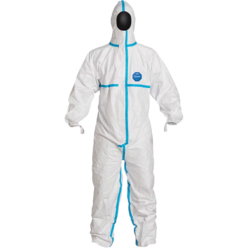 Hooded Coveralls, 2X-Large, White, Tyvek&reg; 600 Toolneeds Inc.