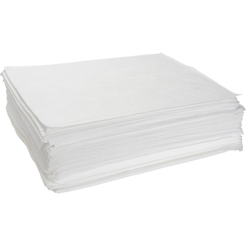 Feuilles absorbantes souffl&eacute;es, Huile seulement, 15" x 19", 10 gal. d'absorption Toolneeds Inc.