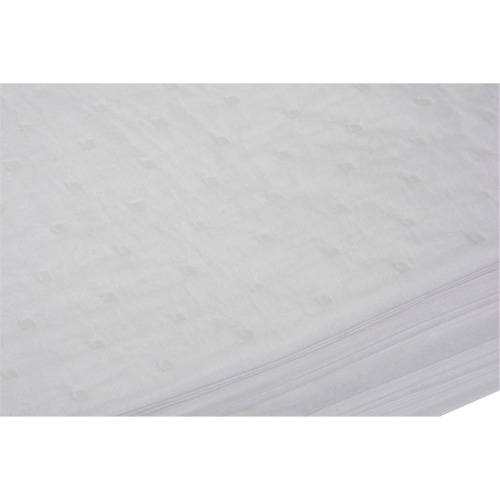 Feuilles absorbantes li&eacute;es, Huile seulement, 15" x 19", 14 gal. d'absorption Toolneeds Inc.