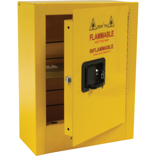 Mini Flammable Safety Cabinet, 2 Gal., 1 Door, 17" W x 22" H x 8" D Toolneeds Inc.