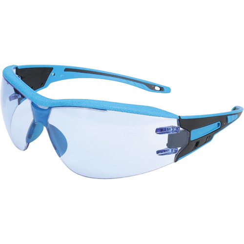 Captain Metal Detectable Rimless Safety Glasses, Light Blue Lens, Anti-Fog/Anti-Scratch, ANSI Z87+/Meets/Exceeds CSA Z94.3 Toolneeds Inc.