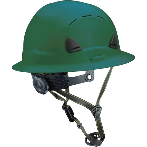Casque Fibre Metal de style escalade avec bordure compl&egrave;te, R&eacute;pond aux normes CSA type 2, Suspension Rochet, Ventil&eacute; Toolneeds Inc.