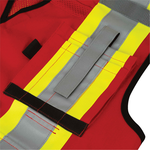 6678 High-Visibility Antimicrobial Mesh-Back Surveyor Vest, Red, Small, Polyester Toolneeds Inc.