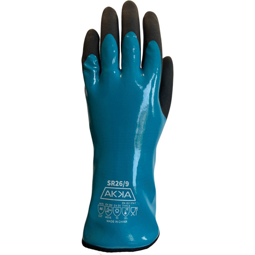 Gants alimentaires de protection contre les produits chimiques, le froid et la coupe, Taille 7, 12" lo, PVC, Doublure en Nylon Toolneeds Inc.