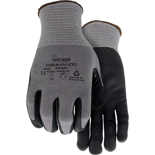 Gants r&eacute;sistant &agrave; la coupe 338 Commando, Taille Petit, Calibre 18, Rev&ecirc;tement Mousse de nitrile, Enveloppe en PEHP/Polyester/Spandex/Acier inoxydable, ASTM ANSI niveau A8/EN 388 niveau F Toolneeds Inc.