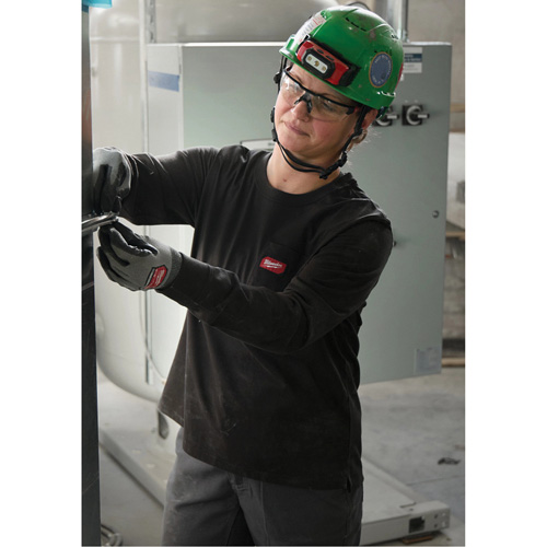 GRIDIRON Long Sleeve Pocket T-Shirt, Women's, X-Small, Grey Toolneeds Inc.