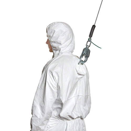 Harness-Compatible Disposable Coverall, Medium, White, Tyvek&reg; 500 Toolneeds Inc.