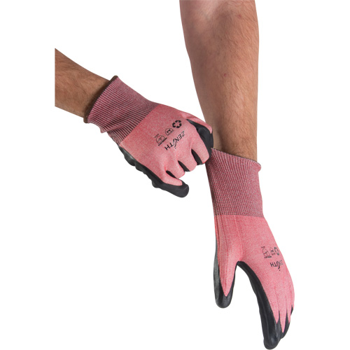 Eco-Friendly Lightweight High-Dexterity Cut-Resistant Gloves, Size 7, 18 Gauge, Foam Nitrile Coated, Stainless Steel/HPPE/RPET Shell, ASTM ANSI Level A4 Toolneeds Inc.