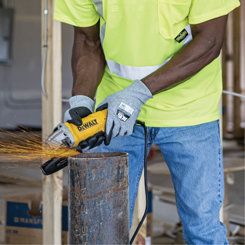 Gants de travail r&eacute;sistants &agrave; la coupe, compatibles avec &eacute;crans tactiles RWG566 AXIS, Taille 2T-Grand, Calibre 18, Rev&ecirc;tement Polyur&eacute;thane, Enveloppe en Acier inoxydable/PEHP, ASTM ANSI niveau A5/EN 388 niveau E Toolneeds Inc.