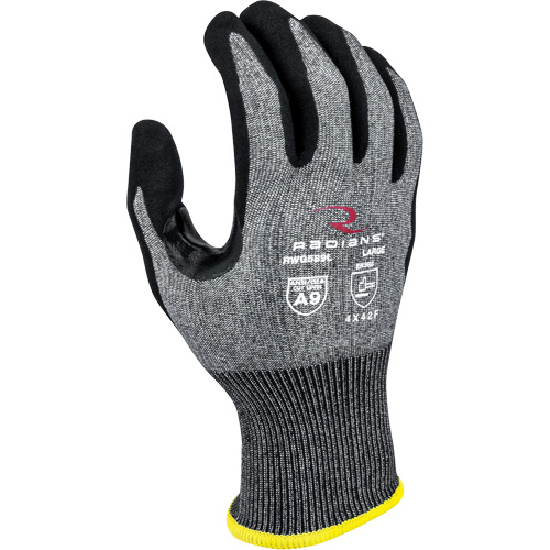 Gants enduits r&eacute;sistants &agrave; la coupe RWG589, Taille 2T-Grand, Calibre 18, Rev&ecirc;tement Mousse de nitrile, Enveloppe en PEHP, ASTM ANSI niveau A9/EN 388 niveau F Toolneeds Inc.