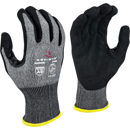 Gants enduits r&eacute;sistants &agrave; la coupe RWG589, Taille 2T-Grand, Calibre 18, Rev&ecirc;tement Mousse de nitrile, Enveloppe en PEHP, ASTM ANSI niveau A9/EN 388 niveau F Toolneeds Inc.