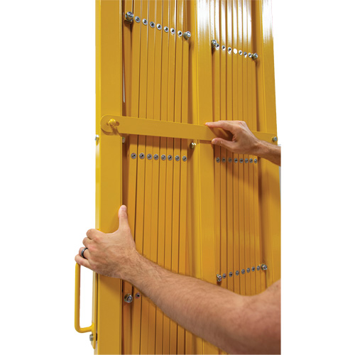 Expandable Barrier, 84" H x 20' L, Yellow Toolneeds Inc.