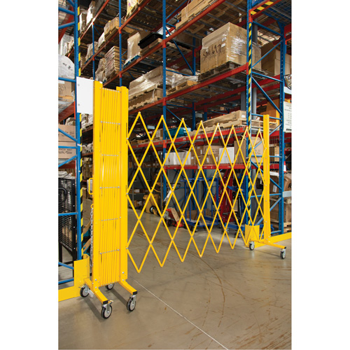 Expandable Barrier, 84" H x 20' L, Yellow Toolneeds Inc.
