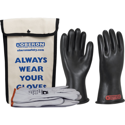 Ensemble de gants en caoutchouc pour l'&eacute;lectricit&eacute; de classe 0, 8, 11" lo, 20 cal/cm², NFPA 70E Toolneeds Inc.