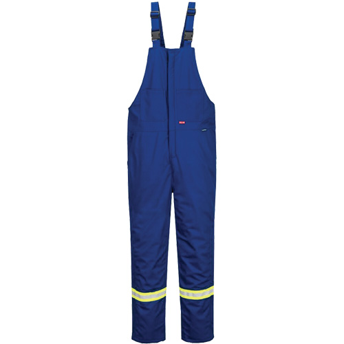 Bizflame&reg; 88/12 Insulated Bib Pants, Cotton/Nylon, Small, Blue Toolneeds Inc.