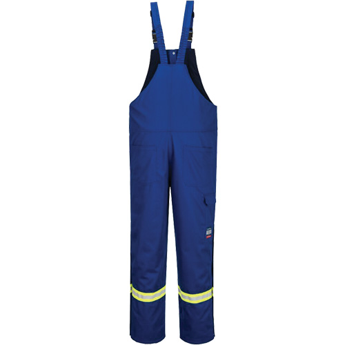 Bizflame&reg; 88/12 Insulated Bib Pants, Cotton/Nylon, Small, Blue Toolneeds Inc.
