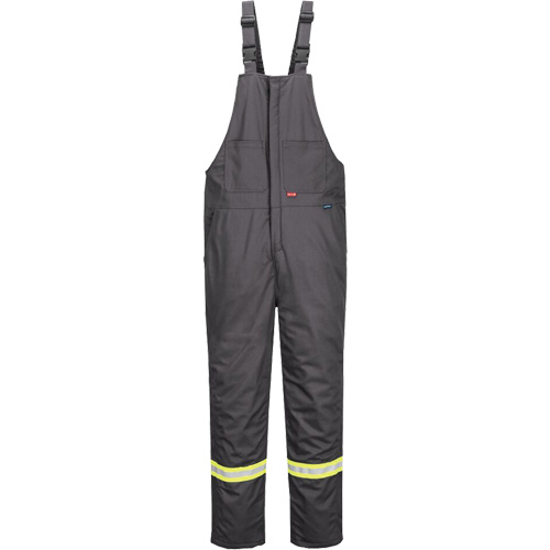 Bizflame&reg; 88/12 Insulated Bib Pants, Cotton/Nylon, Small, Grey Toolneeds Inc.