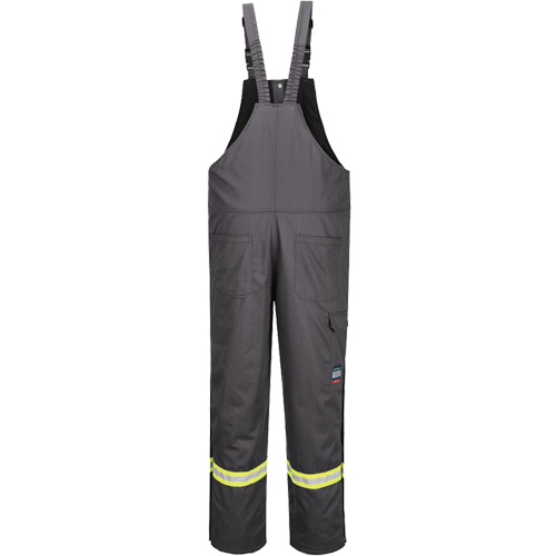 Bizflame&reg; 88/12 Insulated Bib Pants, Cotton/Nylon, Small, Grey Toolneeds Inc.