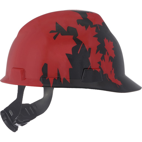 Casque sp&eacute;cialis&eacute; V-Gard, Suspension Rochet, Noir/Rouge Toolneeds Inc.