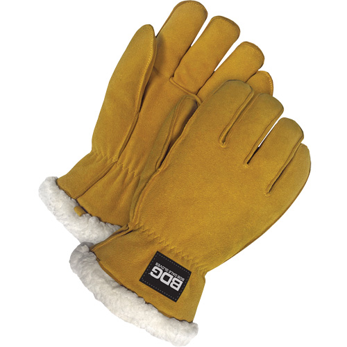 Driver's Gloves, Medium, Split Deerskin Palm, Sherpa Inner Lining Toolneeds Inc.