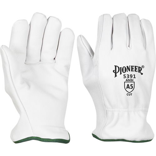 Cut-Resistant Driver's Gloves, Small, Grain Goatskin Palm Toolneeds Inc.