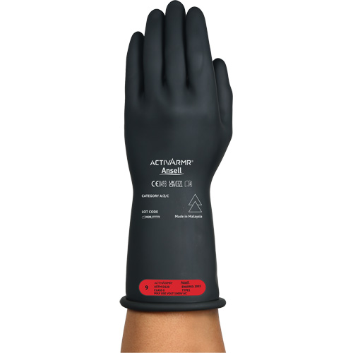Gants &eacute;lectriques isol&eacute;s ultra l&eacute;gers ActivArmr RIG R011BUL, ASTM classe 0, Taille 7, 11" lo Toolneeds Inc.