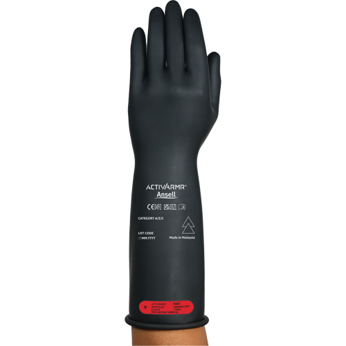 Gants &eacute;lectriques isol&eacute;s ultra l&eacute;gers ActivArmr RIG R014BUL, ASTM classe 0, Taille 7, 14" lo Toolneeds Inc.