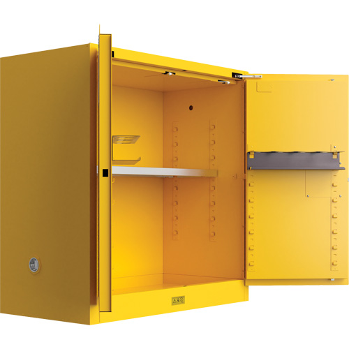 Utili-Guard+ Flammable Safety Cabinet, 30 gal., 1 Door, 43" W x 44" H x 22" D Toolneeds Inc.