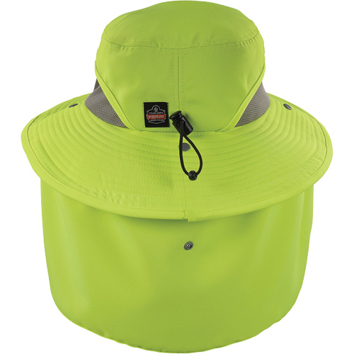 Chapeau de garde forestier 8934 Chill-Its avec prot&egrave;ge-nuque, grand/tr&egrave;s-grand, Lime haute visibilit&eacute; Toolneeds Inc.