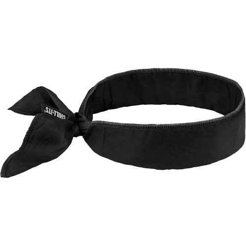 Bandeau de refroidissement Chill-Its 6702 avec polym&egrave;res int&eacute;gr&eacute;s et fermeture &agrave; nouer, Noir Toolneeds Inc.