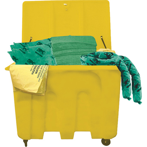 SPC&reg; HazWik&reg; Chemical Truck Spill Kits, Hazmat, Bin, 160 US gal. Absorbancy Toolneeds Inc.