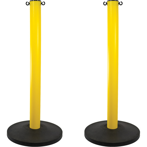 Industrial Stanchion, 37" High, Yellow Toolneeds Inc.