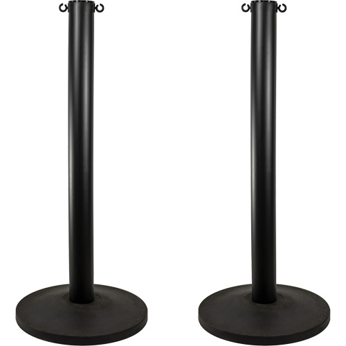 Industrial Stanchion, 37" High, Black Toolneeds Inc.