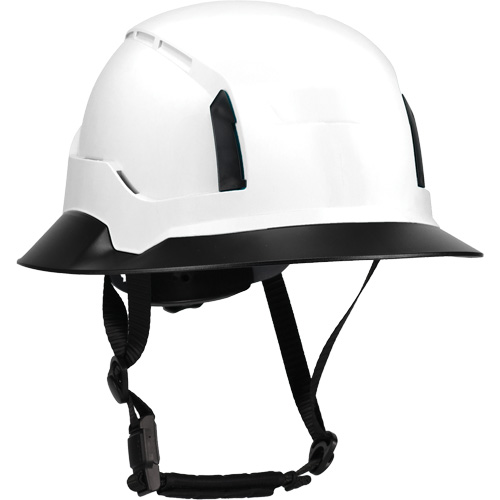 Bordure large compl&egrave;te &agrave; agrafe pour casque d'alpiniste RZRBack, blanc Toolneeds Inc.