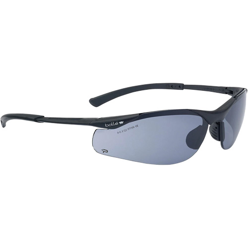 Contour BSSI Safety Glasses, Brown/Smoke Lens, Anti-Fog/Anti-Scratch, ANSI Z87+ Toolneeds Inc.