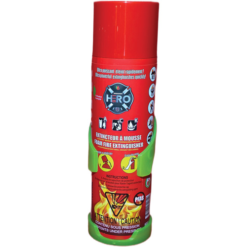 Hero 911 PFAS-Free Fire Extinguisher, ACK, 500 ml Capacity Toolneeds Inc.