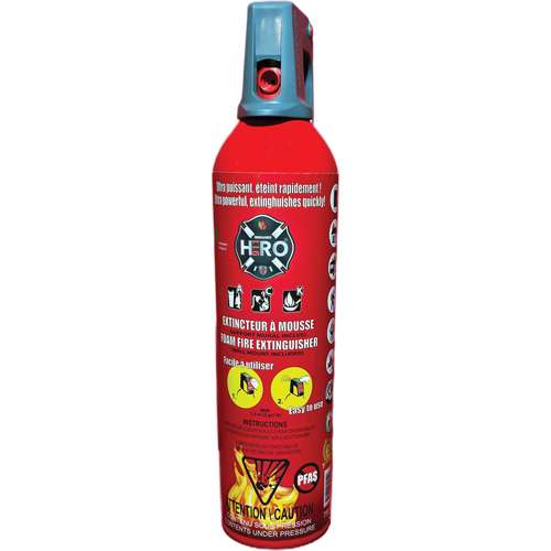 Hero 911 PFAS-Free Fire Extinguisher, ACK, 750 ml Capacity Toolneeds Inc.