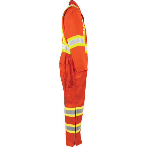 High-Visibility Unlined Coveralls, Small, High Visibility Orange Toolneeds Inc.