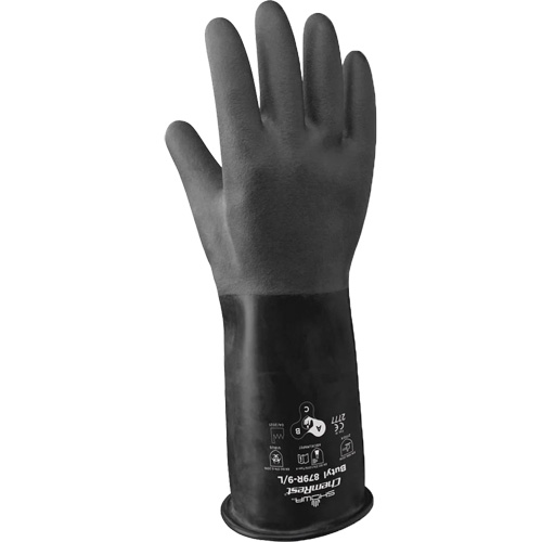 Gants r&eacute;sistants &agrave; l'acide 879R, Taille T-Grand/10, 14" lo, Caoutchouc butyle, 28 mils Toolneeds Inc.