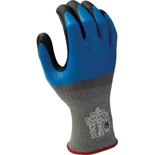 Gants r&eacute;sistant &agrave; la coupe 376, 10/2T-Grand, R&ecirc;vetement Nitrile/Mousse de nitrile, Calibre 13, Enveloppe en Polyester/Acier inoxydable Toolneeds Inc.