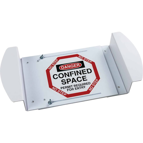 "Danger Confined Space Permit Required For Entry" Manhole Sign, 21" x 30", Polystyrene, English Toolneeds Inc.
