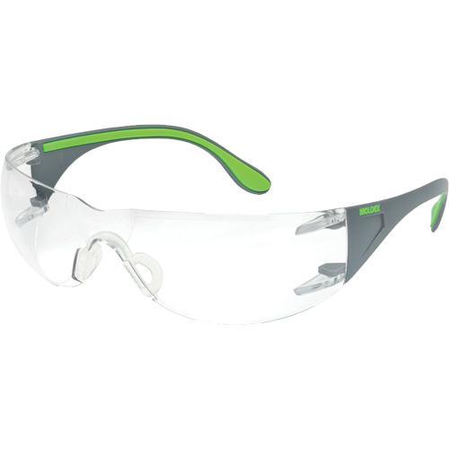 Adapt Lite Grey/Green Safety Glasses, Clear Lens, Anti-Fog/Anti-Scratch, ANSI Z87+/Meets/Exceeds CSA Z94.3 Toolneeds Inc.